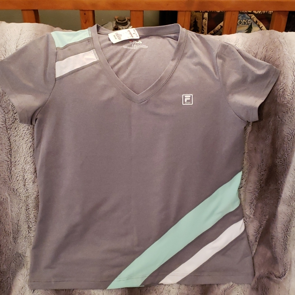 BNWT FILA SPORT athletic shirt V-neck